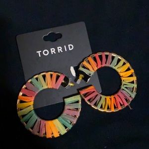 Torrid NWT rainbow earrings